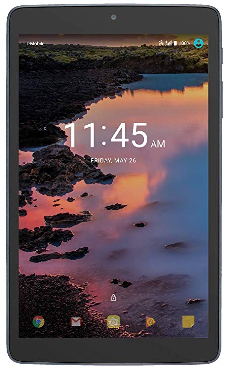 T-Mobile A30 Alcatel 4G LTE / WiFi Tab, 8" Inch Display, 16 GB, (Navy Blue), Cellular GSM Ready Tablet by TMobile Wireless