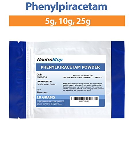 Powder City Phenylpiracetam (Carphedon) (10 Grams)