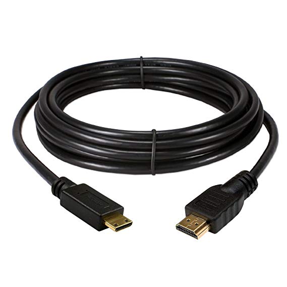 Fenzer HDMI Type A to Mini HDMI Type C Cable for HDTV DV 1080p (15 ft)