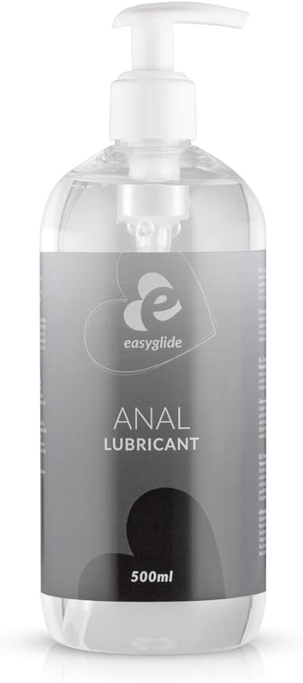 EasyGlide Anal Water Based Lubricant – Compatible with Latex and Silicone – Non Sticky Anal Lube – 500ml