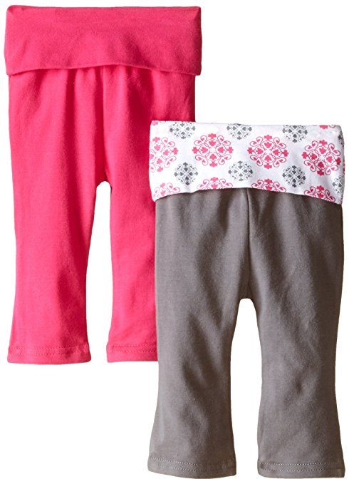 Yoga Sprout Girls' 2 Pack Baby Pants