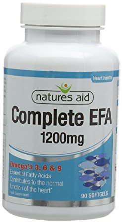 Natures Aid Complete EFA (Essential Fatty Acids) Omega 3 6   9 90 Caps