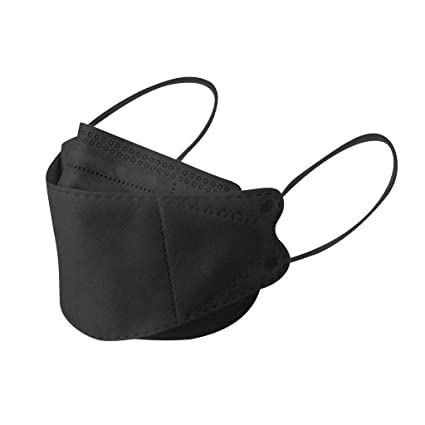 50/100Pcs Black KF94_Face_Mask Adults Outdoor 4-Ply Layer Filter Fish_Type Non Woven Fabric Face_Mask