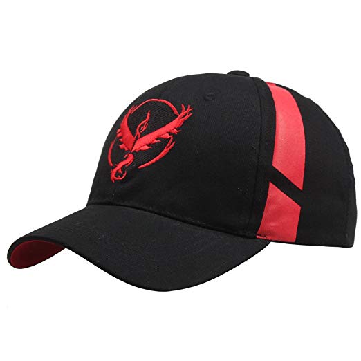 Embroidered Pokemon Go Team Mystic, Valor, Instinct Snapback Baseball Hat Cap