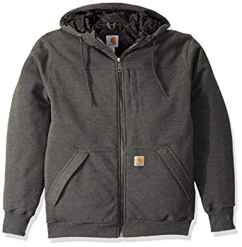 Carhartt Men's Rain Defender Rockland Quilt Lined Hooded Sweatshirt