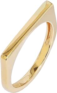 Amazon Essentials 14K Gold Plated Sterling Silver Bar Ring