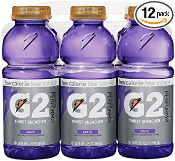 Gatorade G2 Sports Drink, Grape, Low Calorie, 20-Ounce Bottles (Pack of 12)