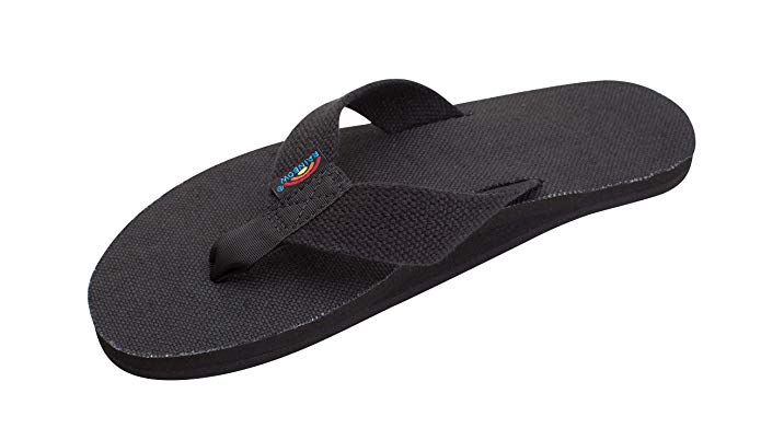 Rainbow Sandals Men's Hemp Single Layer Wide Strap with Arch