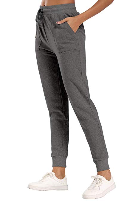 fitglam Women's Jogger Sweatpants Comfortable Soft Yoga Lounge Pants with Pockets