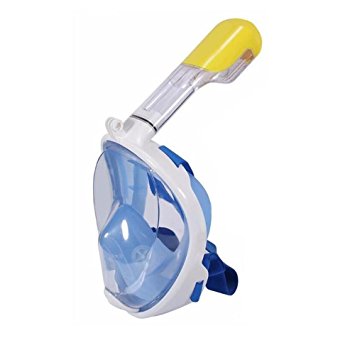 HugeHard Snorkel Mask Full Face Diving Mask With 180° Larger Viewing and Easy Breathing
