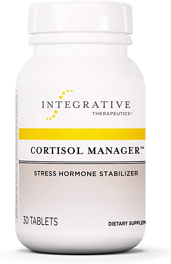 Cortisol Manager - Integrative Therapeutics - Sleep, Stress, and Cortisol Support Supplement* with Ashwagandha, Magnolia, and L-Theanine - Support Adrenal Health* - Vegan - 30 Count Tablets