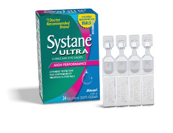 Systane Ultra Lubricant Eye Drops High Performance  Preservative-Free Vials 04mL 24-count