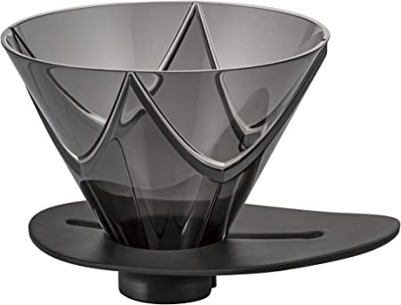 Hario V60 Mugen Coffee Dripper, Size 02, Clear Black