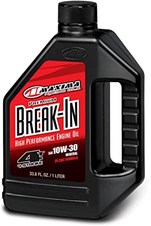 Maxima 30-10901 Premium Break-in 10W-30 Motorcycle Engine Oil - 1 Liter Bottle