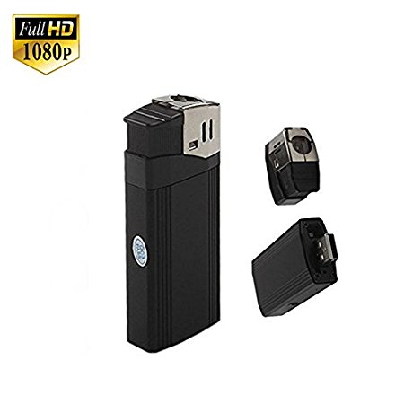 Mofek Multifunction 1080P HD Hidden Spy Camera Real Lighter with Flashlight Video Recorder Mini DVR