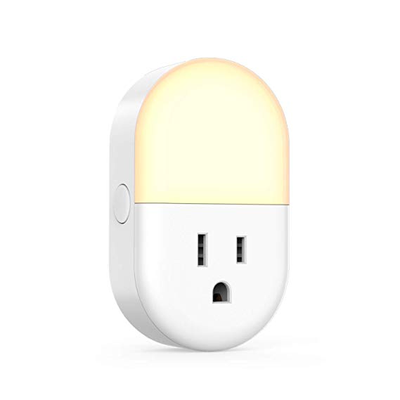 [Smart Plug & Led Light] iClever IC-BS11 Wifi Smart Outlets, 2.4GHz Smart Switch Remote Control Christmas Lights, Wifi Timer Outlet, Compatitible with Alexa, Google Assistant and IFTTT (1 Pack)