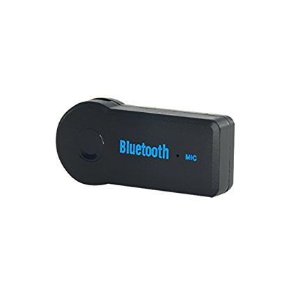 Vulcan-x Wireless Mini Bluetooth 3.0 Audio Receiver Adapter for Bluetooth Car Kits and Home Audio Music System with 3.5MM Stereo Output for Smart Phones and Tablets-Black
