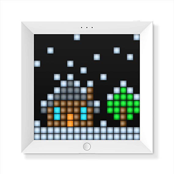 Divoom Pixoo Digital Frame with 1616 App Controlled LED (White)