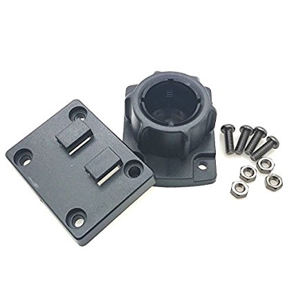 ChargerCity 25mm/1" inch Ball socklet to AMPs connection adapter   Dual T Plate for 1" inch Ball Connection Mount and Arkon Robust series mount (25mm-AMPS-2T)