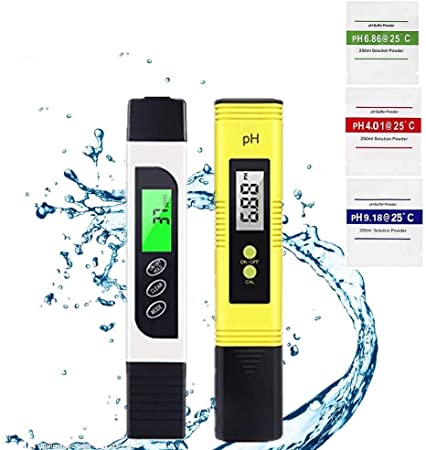 pH Meter pH Tester Digital Water Meter TDS Meter Water Test Pen EC Meter Temperature Meter 3 in 1 for Drinking Water Tap Water Hydroponics Aquariums Swimming Pool