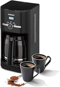 12 Cup Programmable Coffee Maker - with Permanent Filter, Black