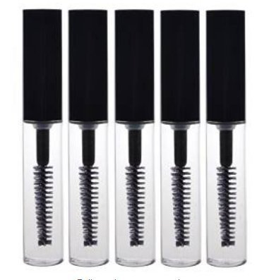 5Pcs 5ml Reusable Empty Eyelash Growth Oil Mascara Bottle Tube Case Holder Container with Brush for Beauty and Makeup