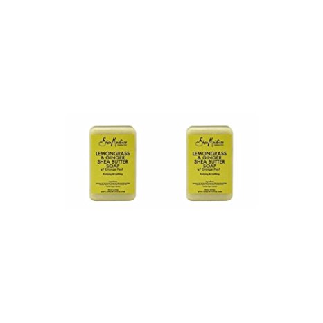 SheaMoisture Lemongrass & Ginger Shea Butter Soap - 8 oz (Pack of 2)