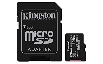 Kingston Canvas Select Plus 128GB microSD Card with Adapter (SDCS2/128GBIN)