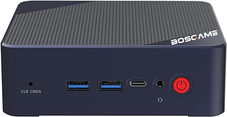 BOSGAME Mini PC N100 Alder Lake Intel 12th Mini Computers, Windows 11 Pro 16GB DDR4 RAM 512GB PCIe x1 SSD, 4K 60HZ Triple displays by Dual HDMI Type-C, Quiet Mini PC, WIFI5, Office, Education