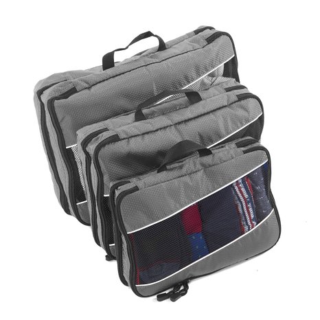 B&C Travel Packing Cubes (3 colors)- Double Sided Cubes- Luggage Organizers