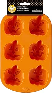 Wilton Jack-O-Lantern Non-Stick Silicone Mold, 6-Cavity