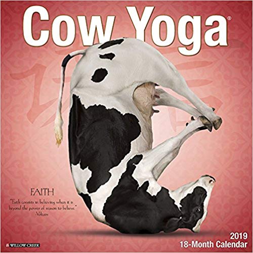 Cow Yoga 2019 Wall Calendar