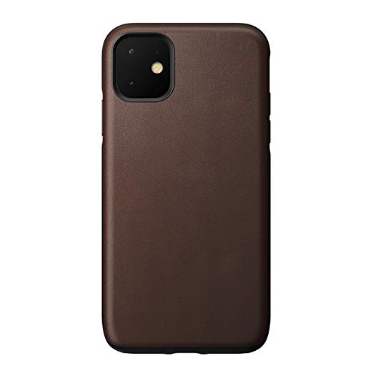 Nomad Rugged Case for iPhone 11 | Rustic Brown Horween Leather