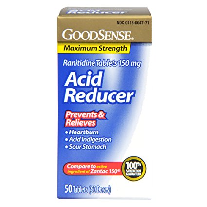 GoodSense Acid Reducer, Ranitidine Tablets, 150 mg, 50-count