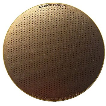 GoldTone Reusable Disk Coffee Filter for Aeropress Coffee and Espresso Makers - Stainless Steel