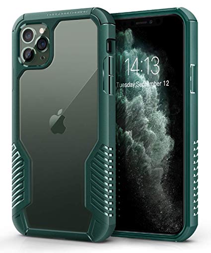 MOBOSI Vanguard Armor Designed for iPhone 11 Pro Max Case, Rugged Cell Phone Cases, Heavy Duty Military Grade Shockproof Drop Protection Cover for iPhone 11 Pro Max 6.5 Inch 2019 (Green)