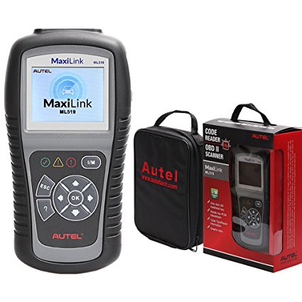 Autel ML519 (Autel AL519) MaxiLink Enhanced OBD ll Scan Tool with Mode 6,Free Update with 3 Years Warranty