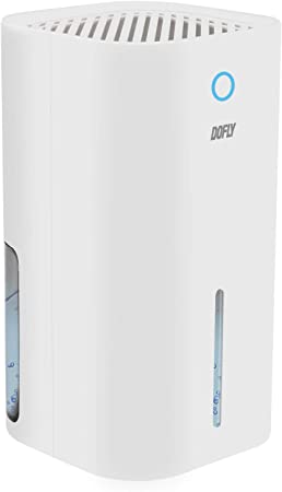 DOFLY Mini Electric Dehumidifier for Home, 850ML Portable Air Damp Absorber Air Cleaner Quiet Small Dehumidifiers for Mould, Moisture in Kitchen, Bathroom, Bedroom, Wardrobe（White）