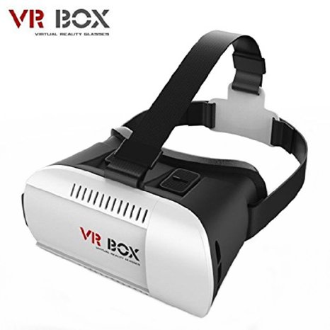 VR-Box Virtual Reality Headset 3D Video Movie Game Glasses for 4.7"-6" IOS Android Smartphones iPhone 6/6 Plus Samsung Galaxy S6/Edge