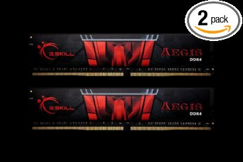 G.SKILL 32GB (2 x 16GB) Aegis DDR4 PC4- 17000 2133MHZ For Intel Z170 Desktop Memory Model F4-2133C15D-32GIS