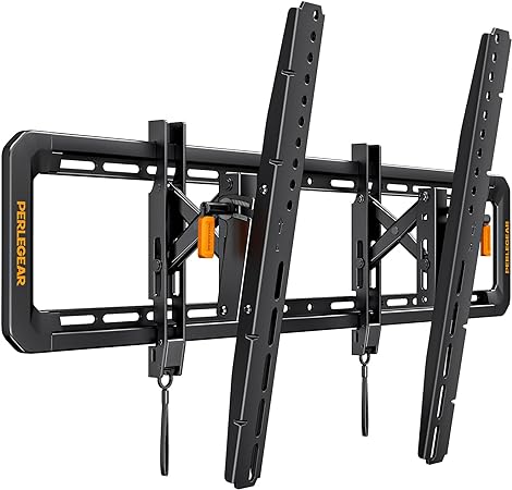 Perlegear Advanced Tilt TV Wall Mount, UL-Listed Wall Mount TV Bracket for Most 42-90 inch TVs up to 150 lbs, Full Tilt with 6-inch Arm Extension, Fits 16″/24″ Wood Studs, Max VESA 600x400mm, PGAT2