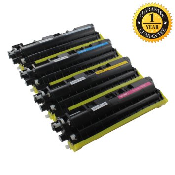 INK E-SALE 4 Pack Replacement Brother TN210 (Black/Cyan/Yellow/Magenta) Toner Cartridge for used in Brother HL-3040CN HL-3045CN HL-3070CW HL-3075CW MFC-9010CN MFC-9120CN MFC-9125CN MFC-9320CW MFC-9325CW Printer Series