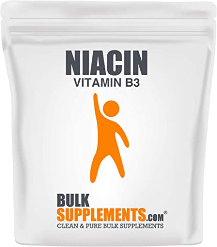 BulkSupplements.com Niacin (Vitamin B3) Powder - Cholesterol Supplements - Niacin 500 mg (250 Grams - 8.8 oz)