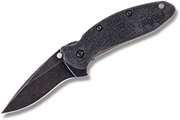 Kershaw Scallion Blackwash GFN Handle Black Folding Knife (1620BLKBW)