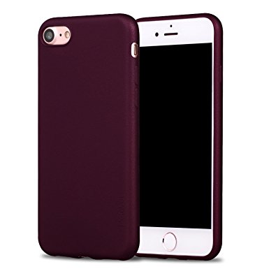 iPhone 7 Case,X-level Guardlan Series Soft TPU Back Cover Phone Case for iPhone 7(2016) 4.7'' (Wine Red)