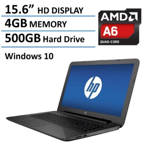 2016 Newest HP 15.6" Premium High Performance Laptop PC, AMD Quad-Core A6-5200 Processor, 4GB RAM, 500GB HDD, DVD /-RW, Webcam, WIFI, HDMI, Windows 10
