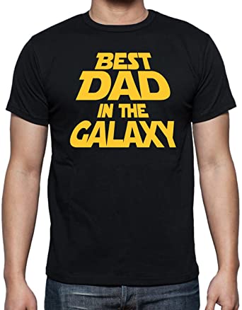 Funchious Best Dad in The Galaxy, Funny for Dad Novelty Men’s Shirt