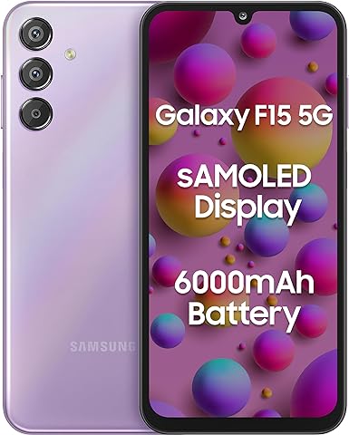 SAMSUNG Galaxy F15 5G 6GB RAM 128GB Storage (Groovy Violet)