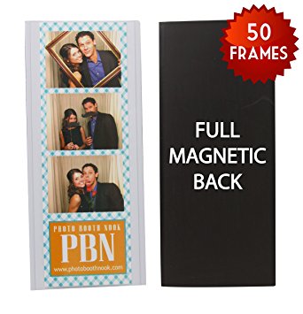 50 Vinyl Magnetic Photo Booth Frames 2"x6"
