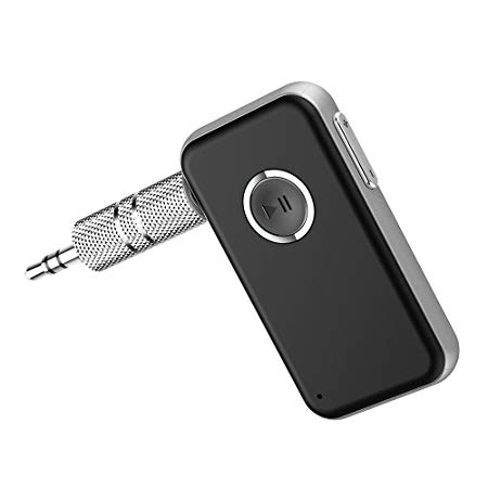 Bluetooth Receiver / Bluetooth Car Kit, HiGoing Portable Wireless Audio Adapter 3.5mm Aux Stereo Output (Hands-free Calling, Bluetooth 4.1, A2DP, CVC Noise Cancelling)for Home Audio Music Streaming Sound System